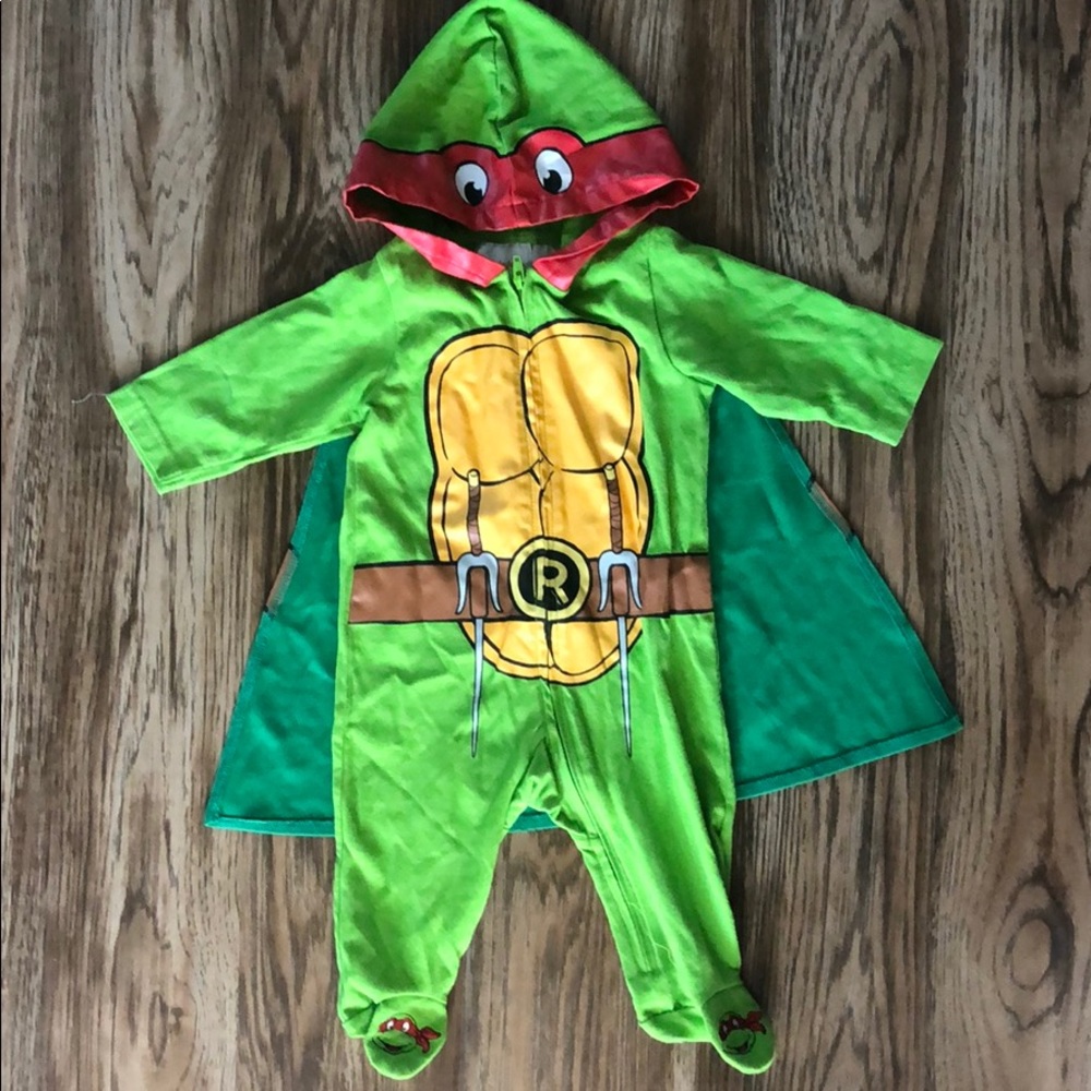 Teenage Mutant Ninja Turtles Body Suit Cape